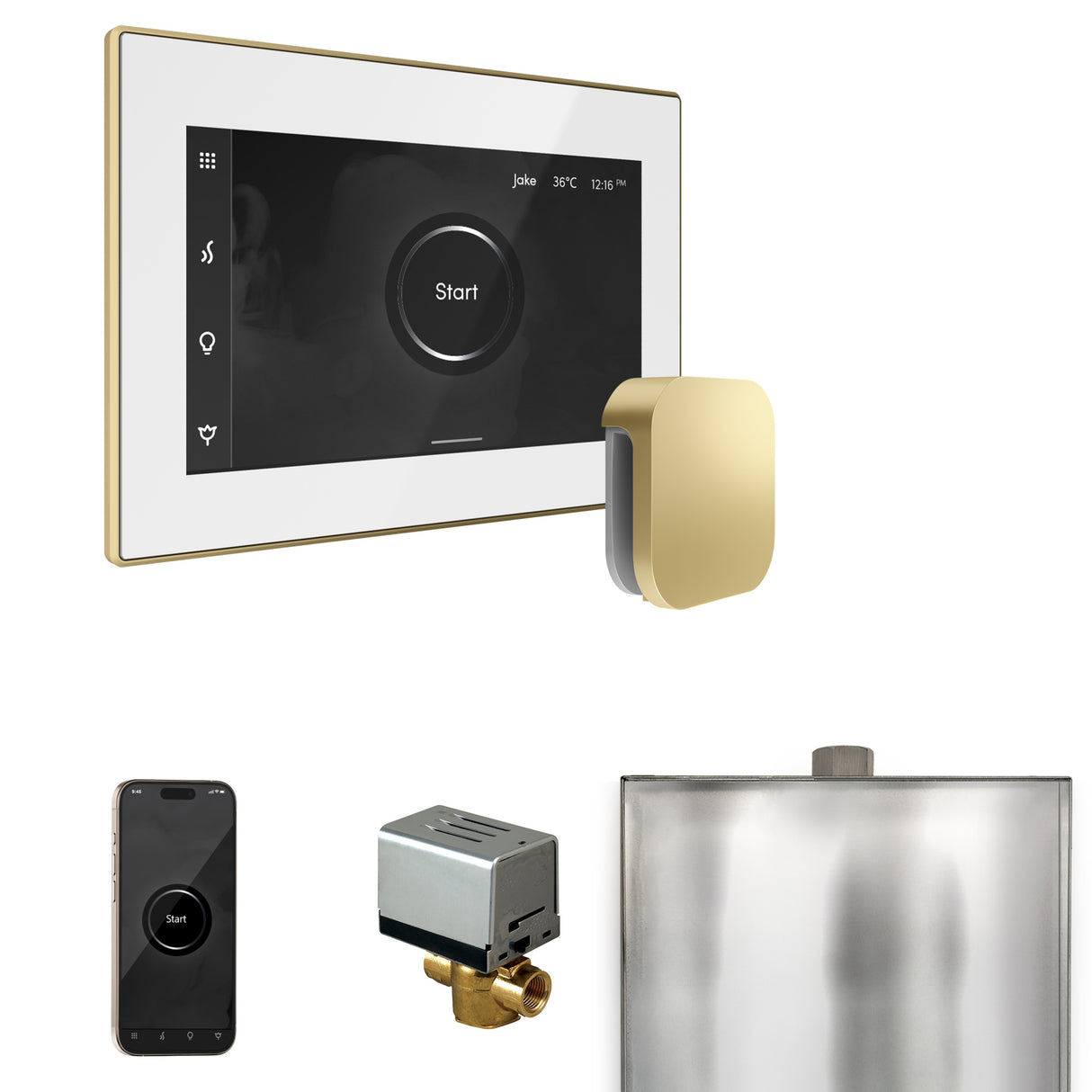 Mr. Steam XButler Steam Shower Control Package with iSteamX Control and Steamhead Mr. Steam