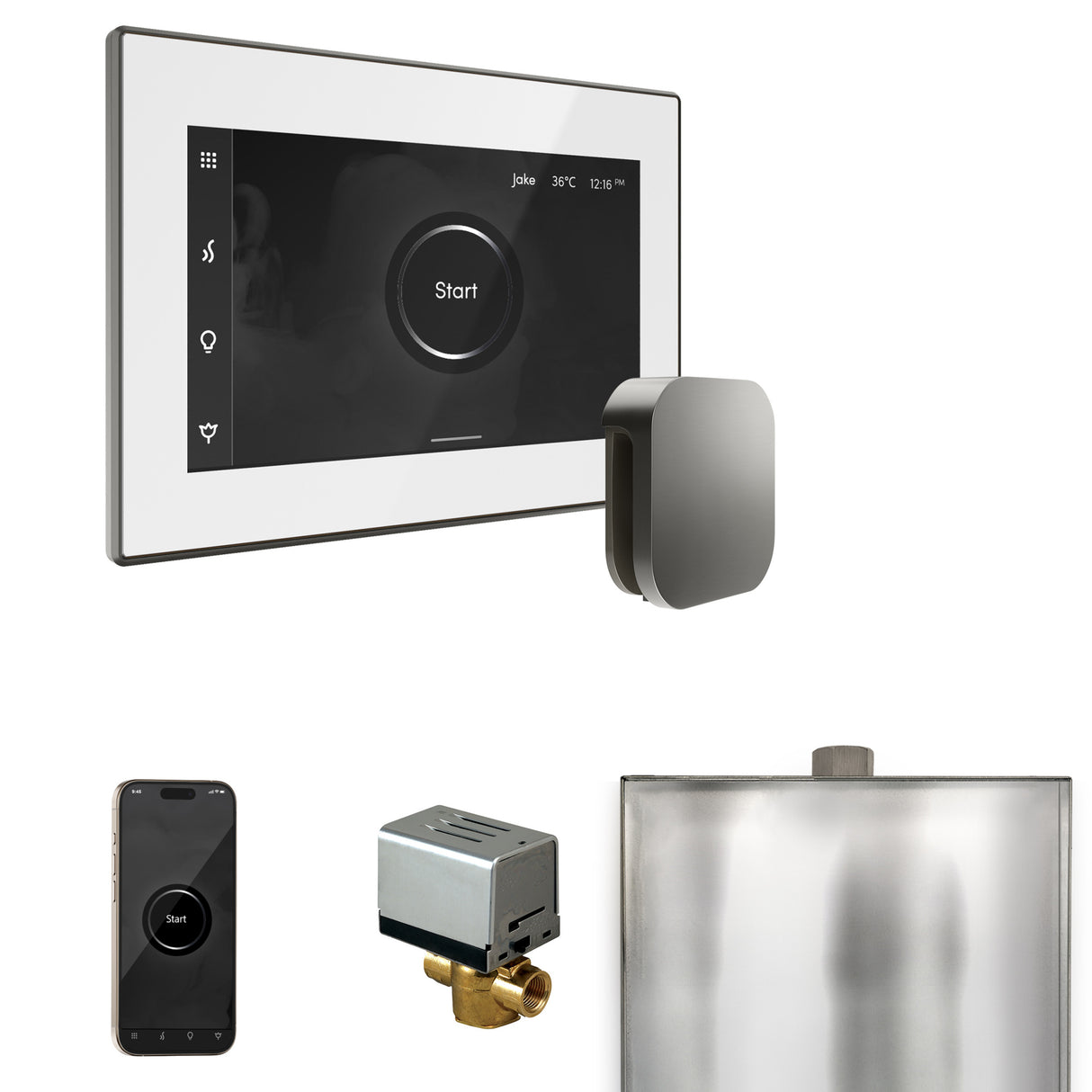 Mr. Steam XButler Steam Shower Control Package with iSteamX Control and Steamhead Mr. Steam