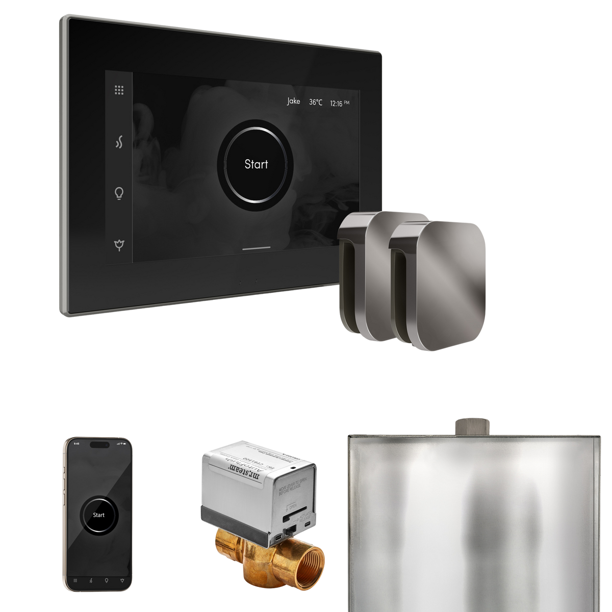 Mr. Steam XButler Steam Shower Control Package with iSteamX Control and Steamhead Mr. Steam