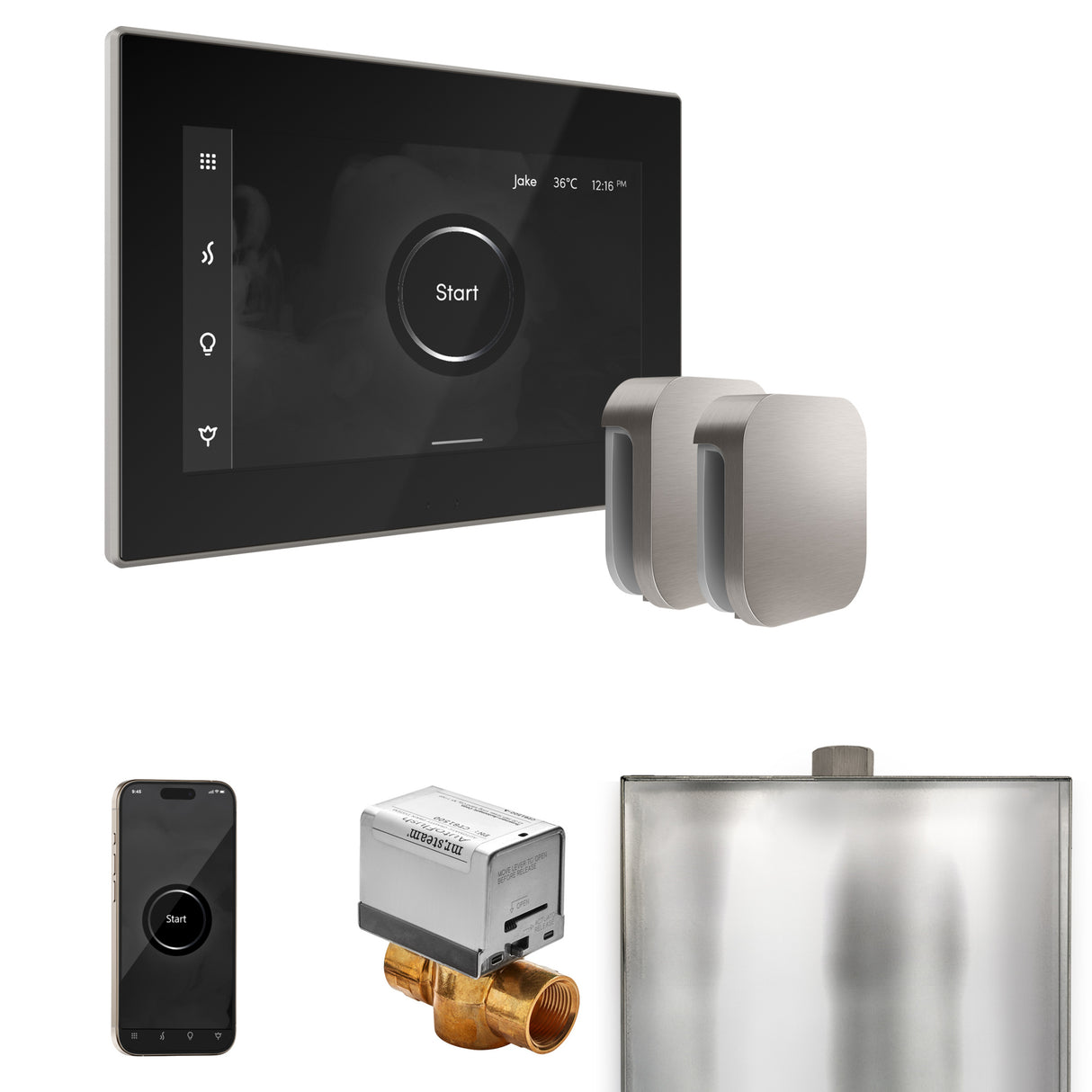 Mr. Steam XButler Steam Shower Control Package with iSteamX Control and Steamhead Mr. Steam