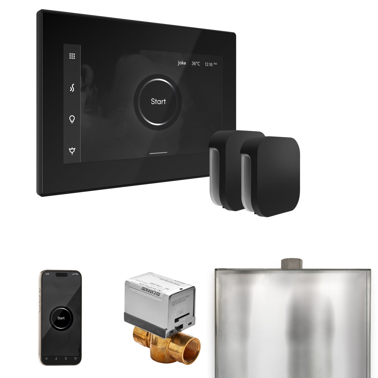 Mr. Steam XButler Steam Shower Control Package with iSteamX Control and Steamhead Mr. Steam