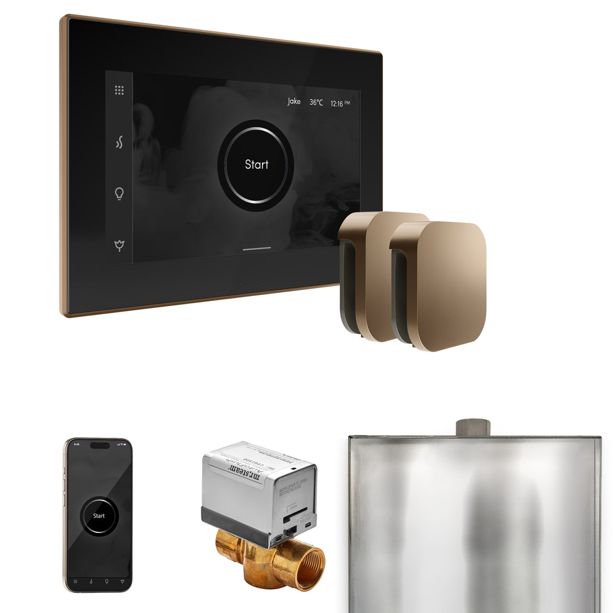 Mr. Steam XButler Steam Shower Control Package with iSteamX Control and Steamhead Mr. Steam