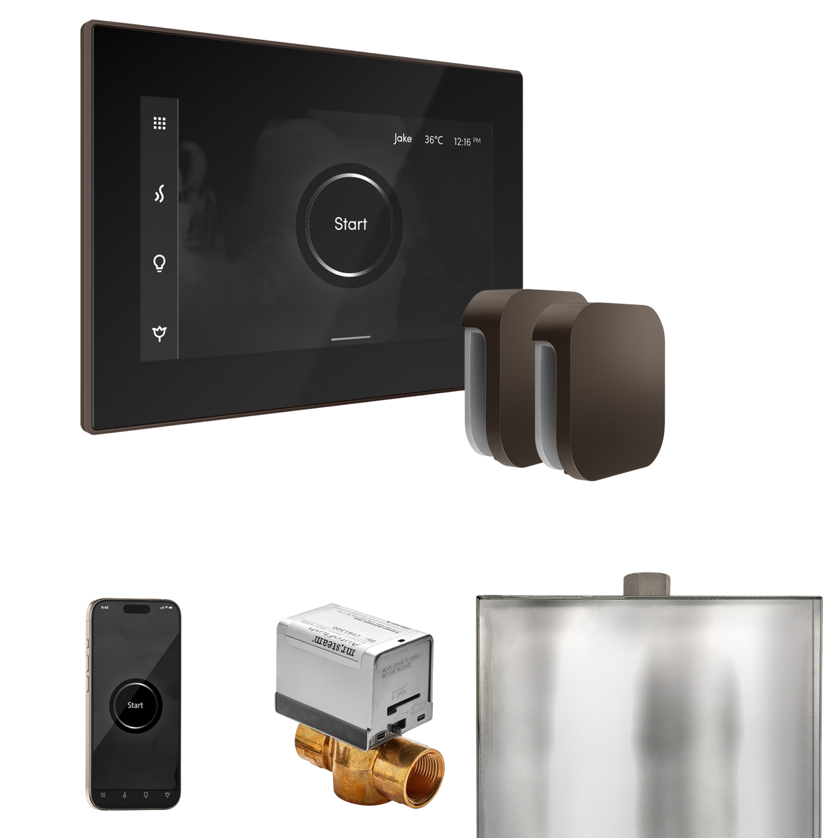 Mr. Steam XButler Steam Shower Control Package with iSteamX Control and Steamhead Mr. Steam