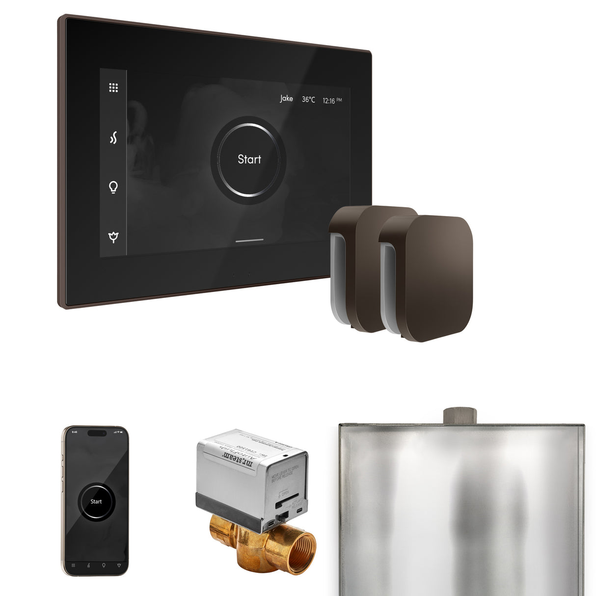 Mr. Steam XButler Steam Shower Control Package with iSteamX Control and Steamhead Mr. Steam
