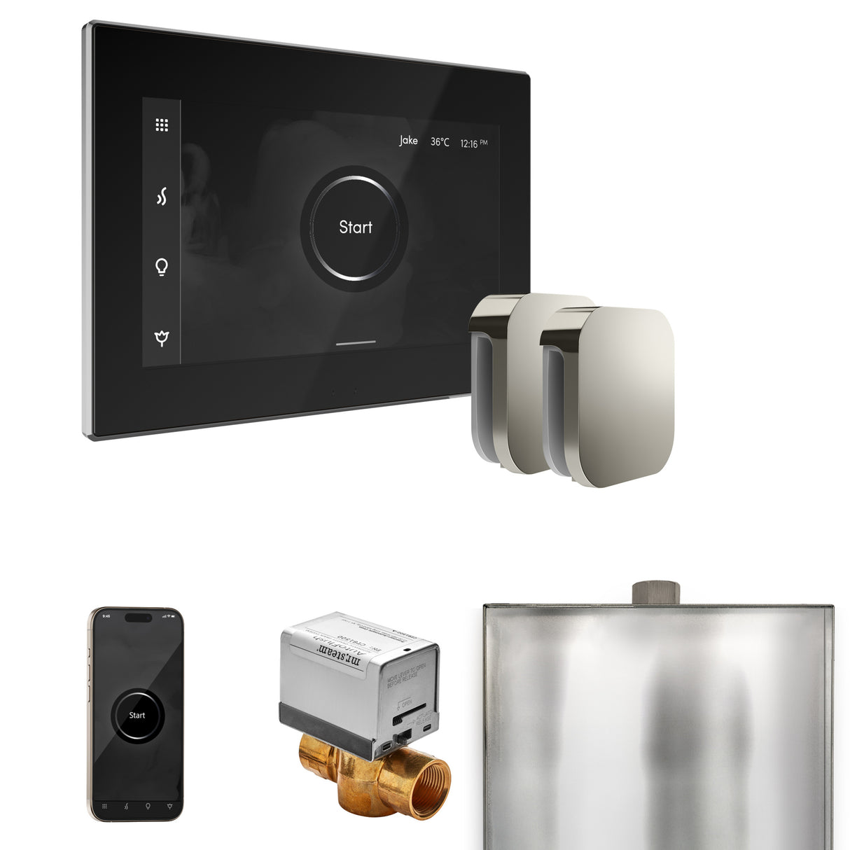 Mr. Steam XButler Steam Shower Control Package with iSteamX Control and Steamhead Mr. Steam