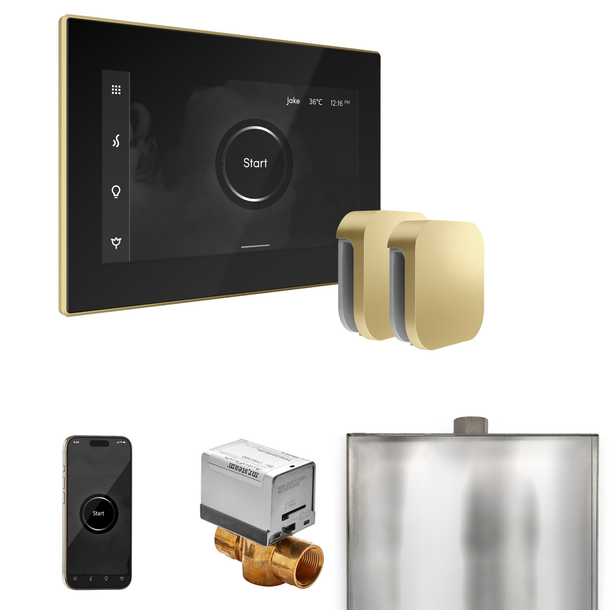 Mr. Steam XButler Steam Shower Control Package with iSteamX Control and Steamhead Mr. Steam