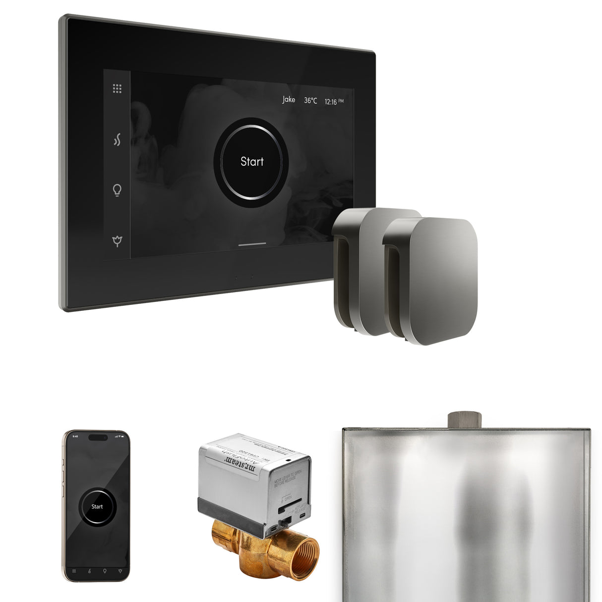 Mr. Steam XButler Steam Shower Control Package with iSteamX Control and Steamhead Mr. Steam