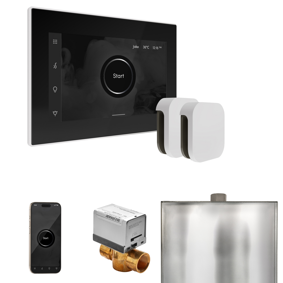 Mr. Steam XButler Steam Shower Control Package with iSteamX Control and Steamhead Mr. Steam