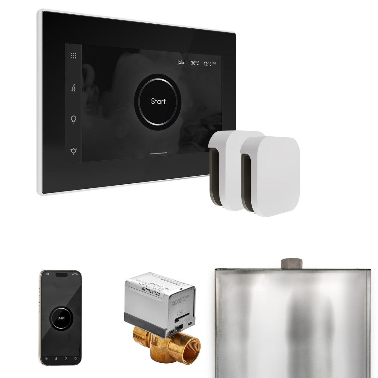 Mr. Steam XButler Steam Shower Control Package with iSteamX Control and Steamhead Mr. Steam