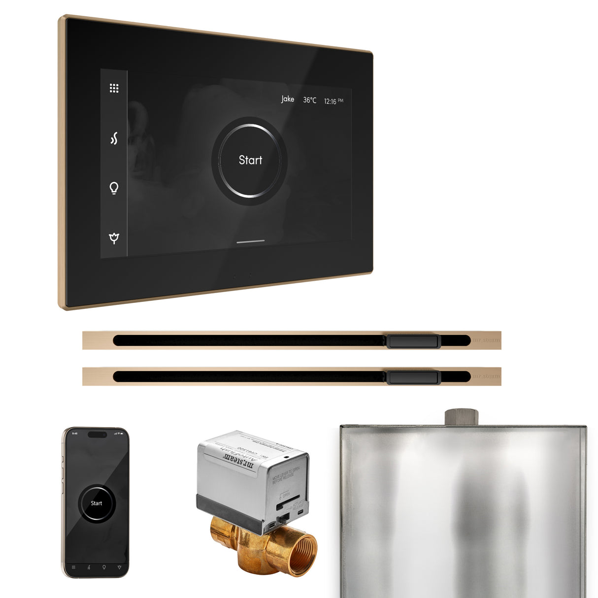 Mr. Steam XButler Max Steam Shower Control Package with iSteamX Control and Linear Steamhead Mr. Steam