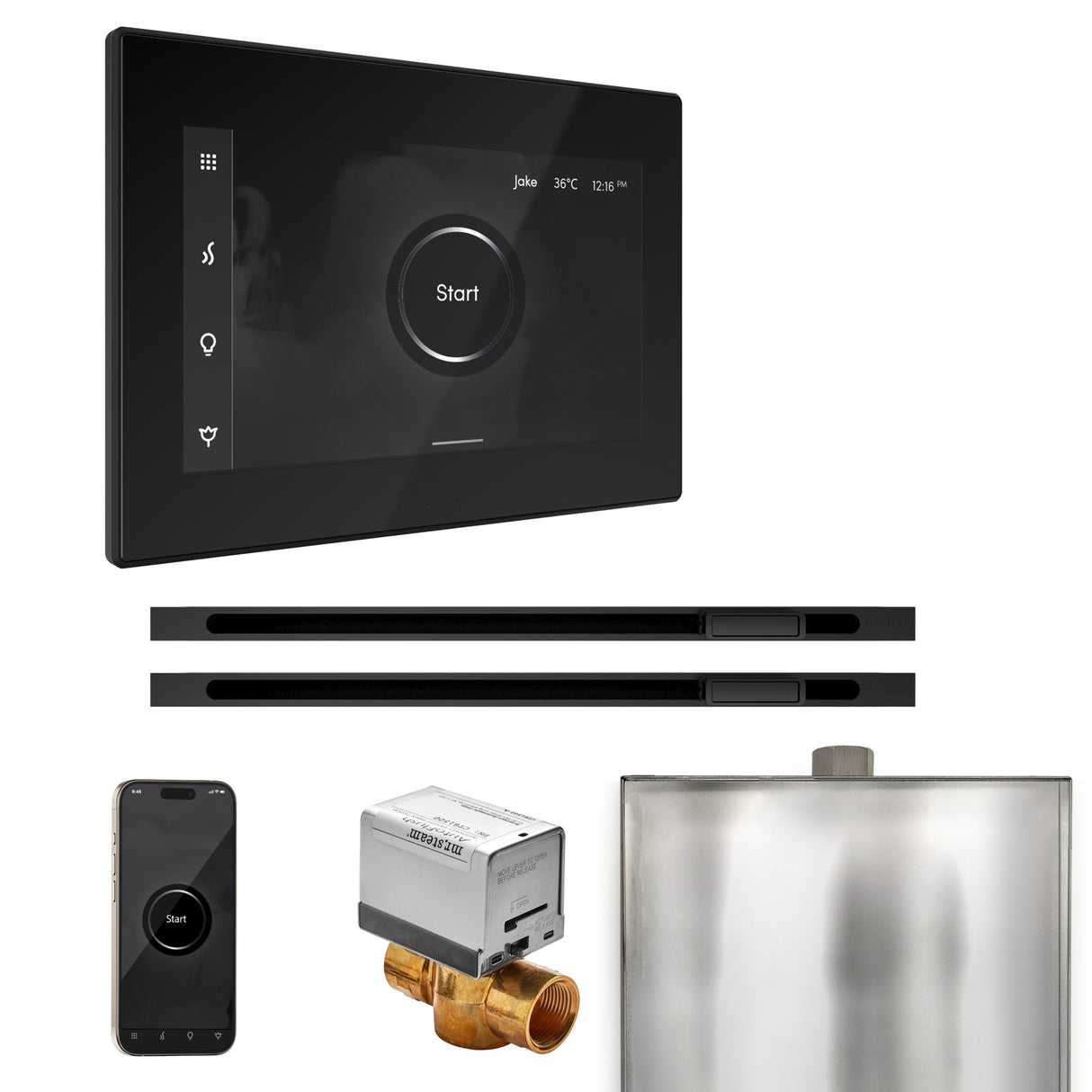 Mr. Steam XButler Max Steam Shower Control Package with iSteamX Control and Linear Steamhead Mr. Steam