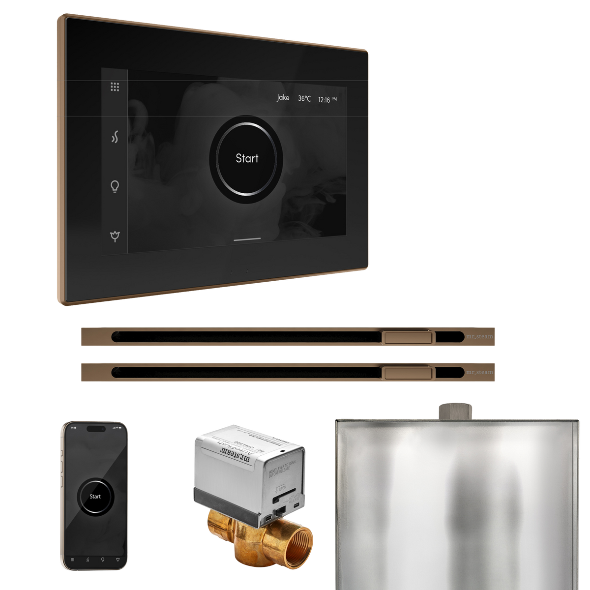 Mr. Steam XButler Max Steam Shower Control Package with iSteamX Control and Linear Steamhead Mr. Steam