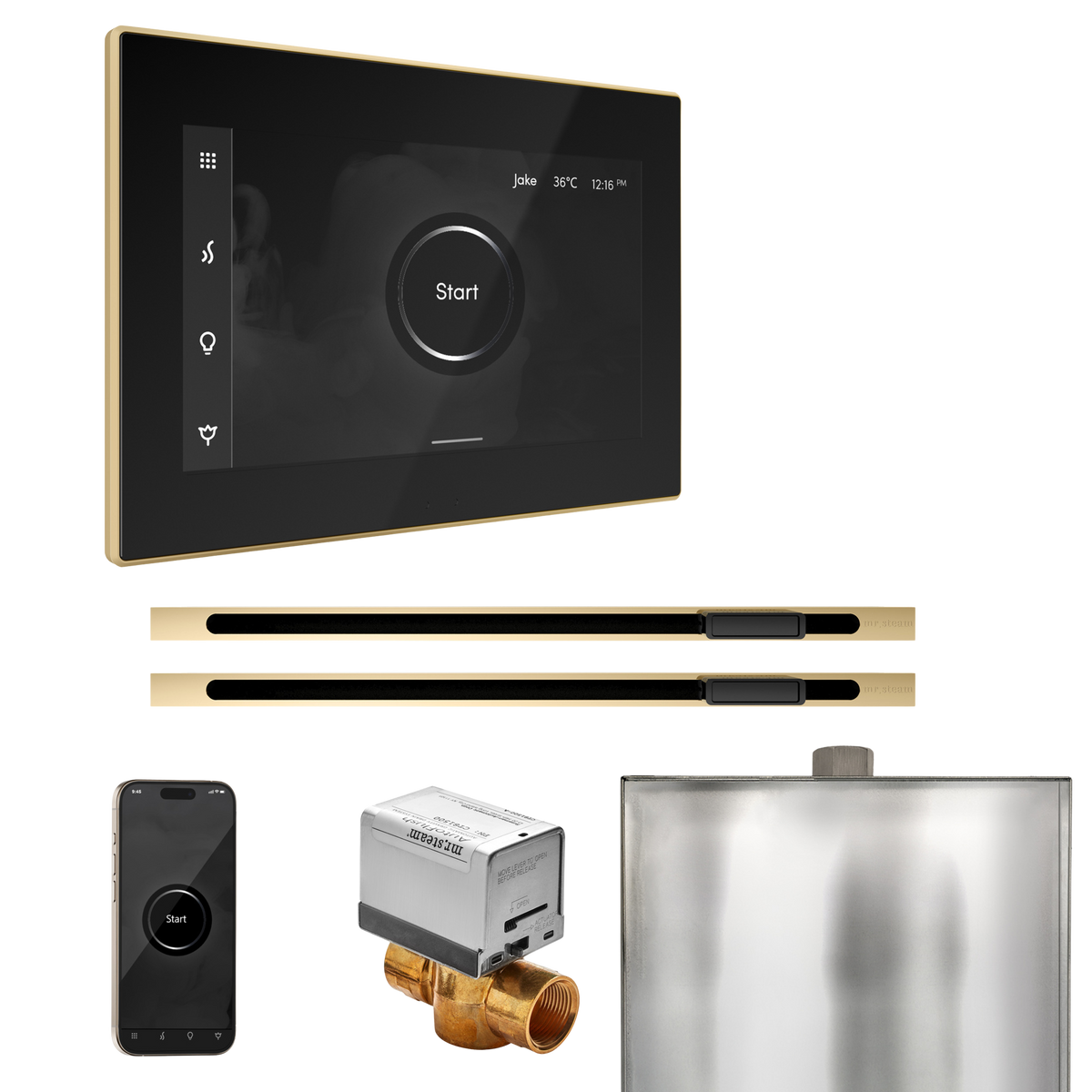 Mr. Steam XButler Max Steam Shower Control Package with iSteamX Control and Linear Steamhead Mr. Steam