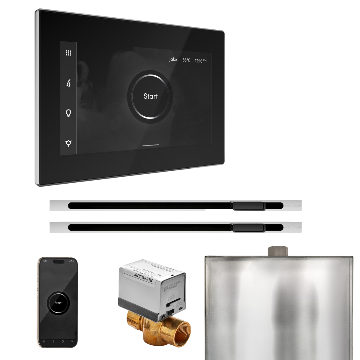 Mr. Steam XButler Max Steam Shower Control Package with iSteamX Control and Linear Steamhead Mr. Steam
