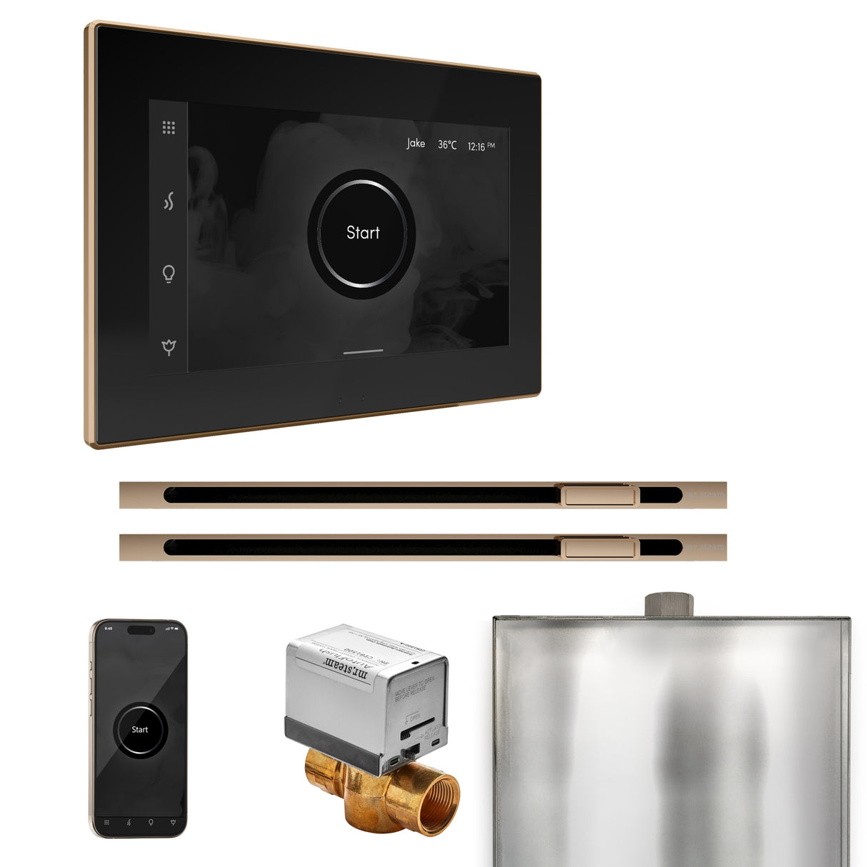 Mr. Steam XButler Max Steam Shower Control Package with iSteamX Control and Linear Steamhead Mr. Steam