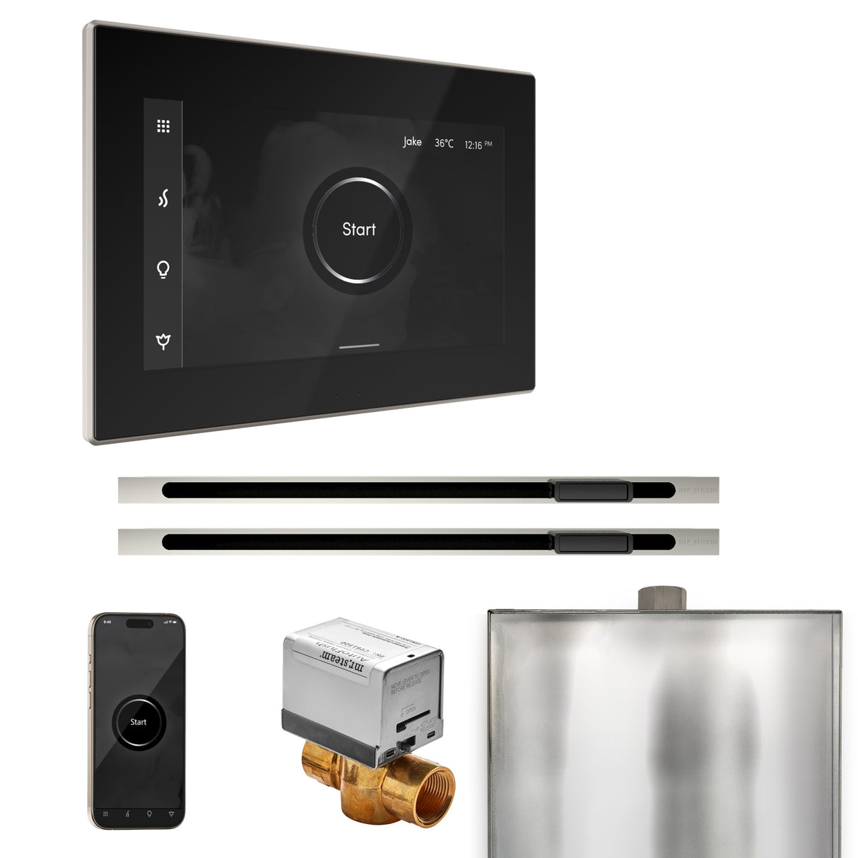 Mr. Steam XButler Max Steam Shower Control Package with iSteamX Control and Linear Steamhead Mr. Steam