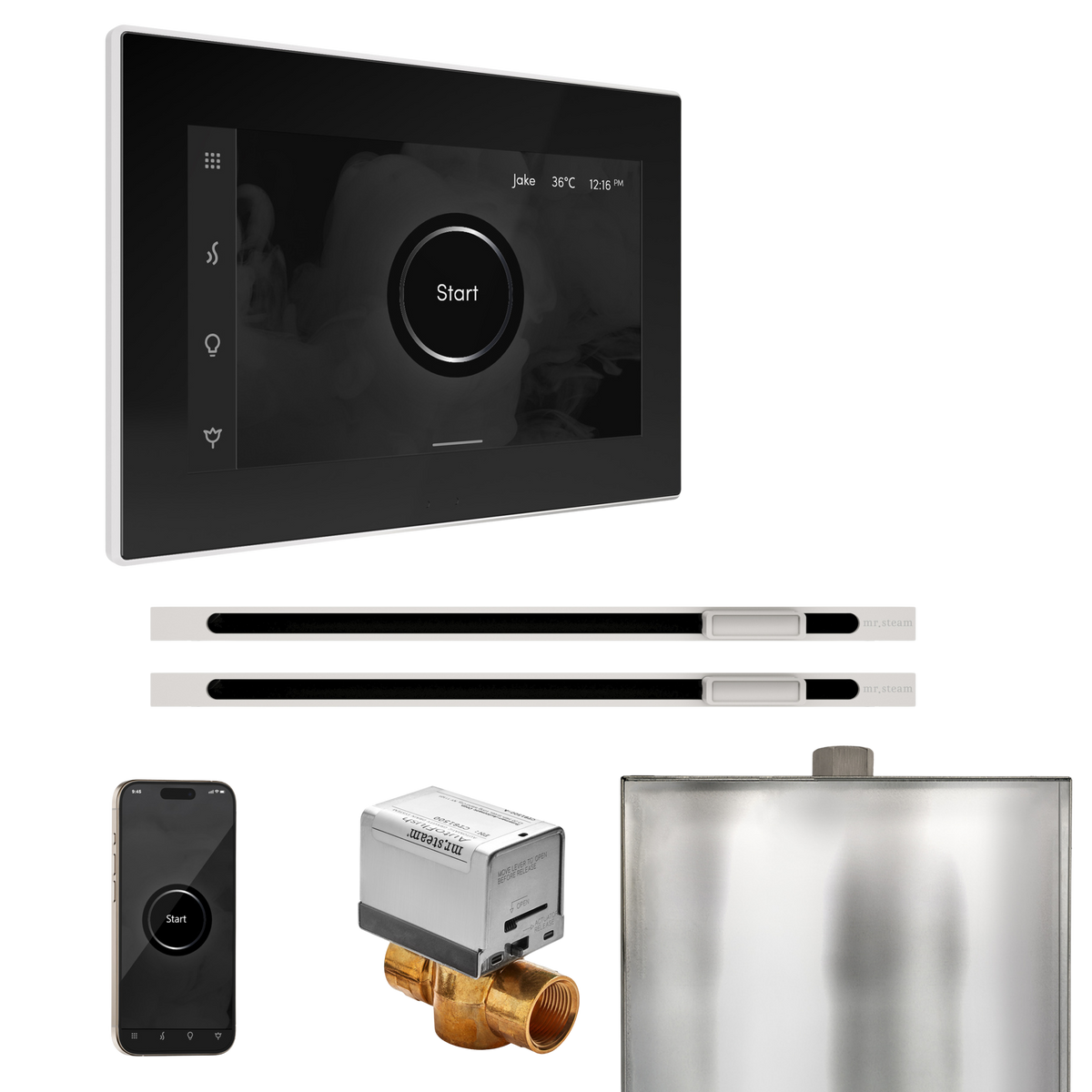 Mr. Steam XButler Max Steam Shower Control Package with iSteamX Control and Linear Steamhead Mr. Steam