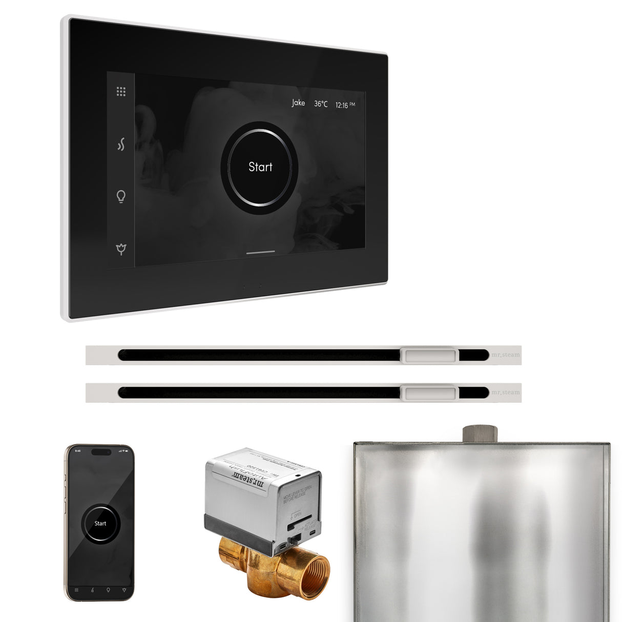 Mr. Steam XButler Max Steam Shower Control Package with iSteamX Control and Linear Steamhead Mr. Steam