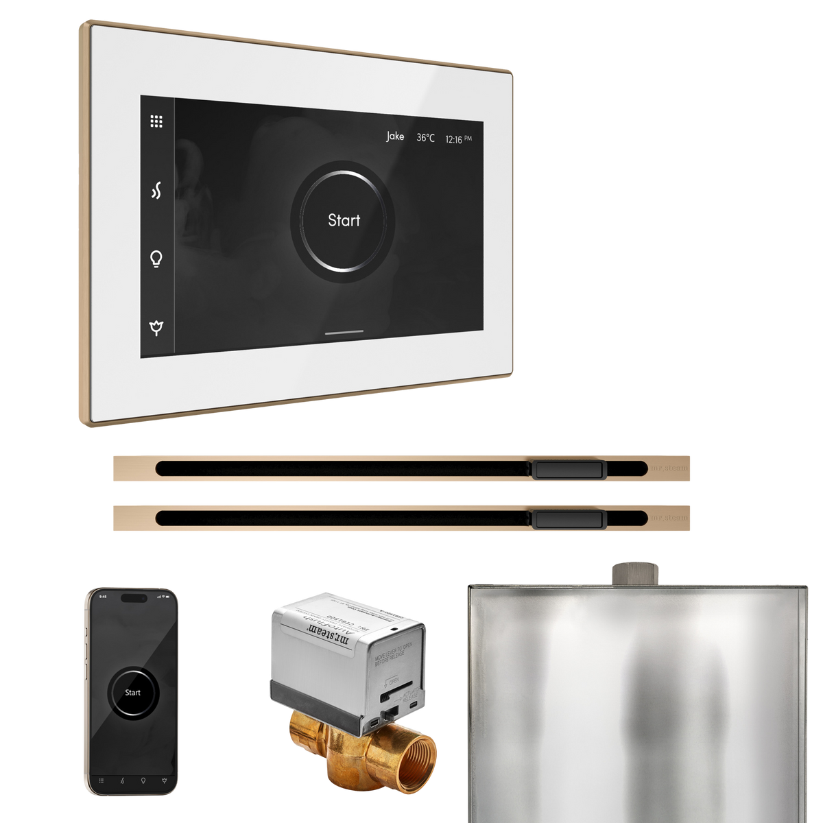 Mr. Steam XButler Max Steam Shower Control Package with iSteamX Control and Linear Steamhead Mr. Steam