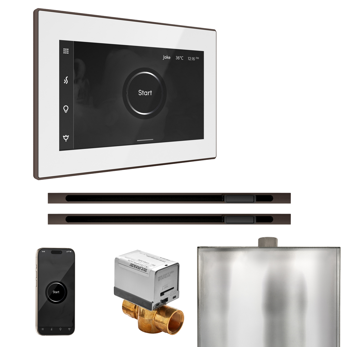 Mr. Steam XButler Max Steam Shower Control Package with iSteamX Control and Linear Steamhead Mr. Steam
