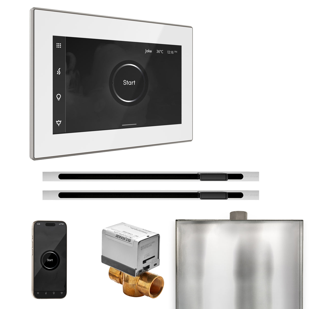 Mr. Steam XButler Max Steam Shower Control Package with iSteamX Control and Linear Steamhead Mr. Steam