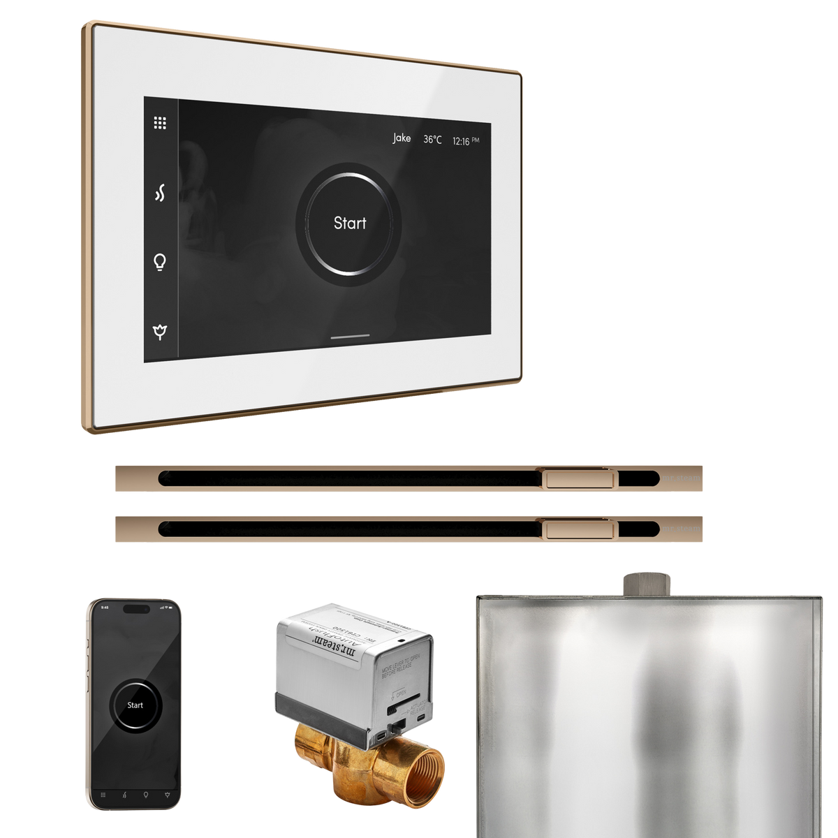Mr. Steam XButler Max Steam Shower Control Package with iSteamX Control and Linear Steamhead Mr. Steam
