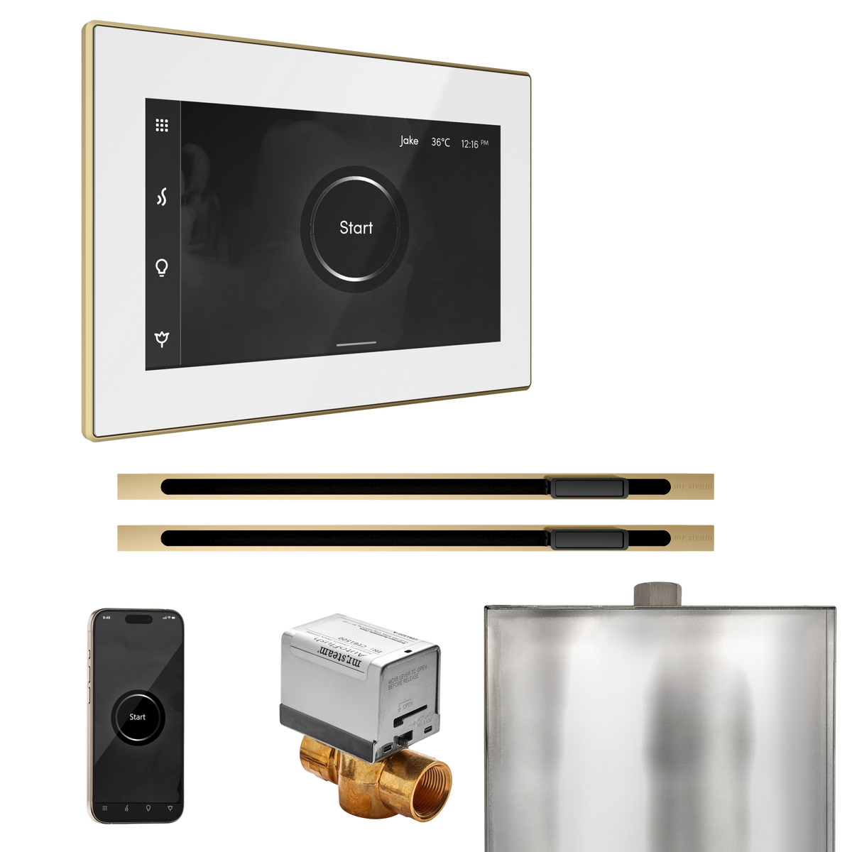 Mr. Steam XButler Max Steam Shower Control Package with iSteamX Control and Linear Steamhead Mr. Steam