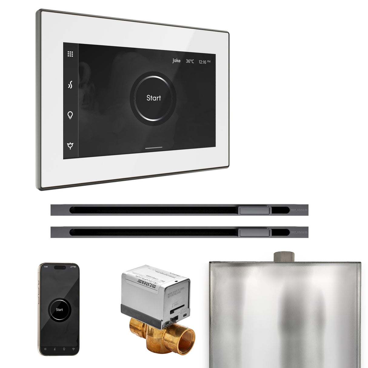 Mr. Steam XButler Max Steam Shower Control Package with iSteamX Control and Linear Steamhead Mr. Steam