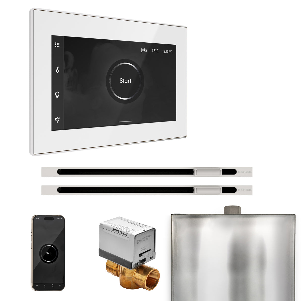 Mr. Steam XButler Max Steam Shower Control Package with iSteamX Control and Linear Steamhead Mr. Steam
