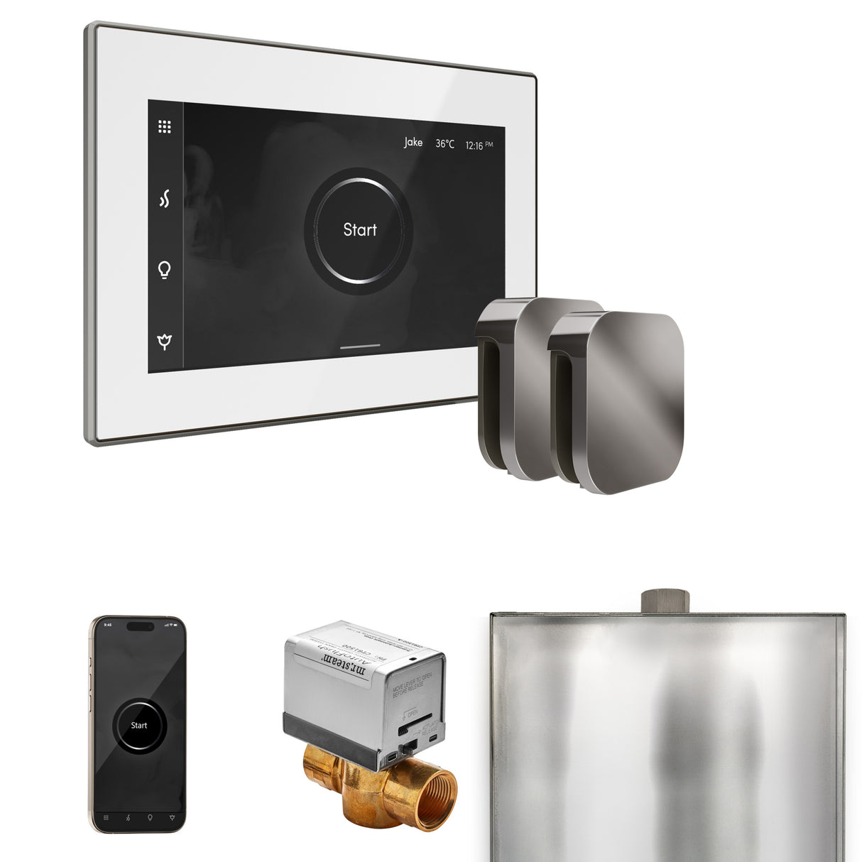 Mr. Steam XButler Steam Shower Control Package with iSteamX Control and Steamhead Mr. Steam