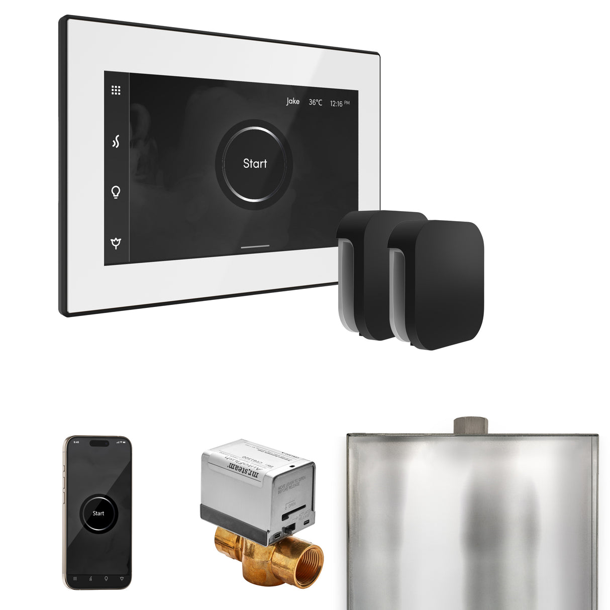 Mr. Steam XButler Steam Shower Control Package with iSteamX Control and Steamhead Mr. Steam