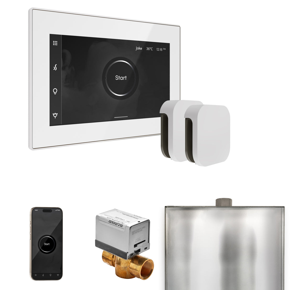 Mr. Steam XButler Steam Shower Control Package with iSteamX Control and Steamhead Mr. Steam