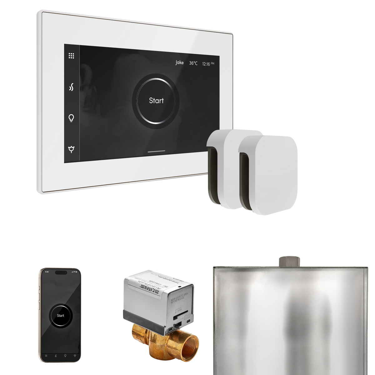 Mr. Steam XButler Steam Shower Control Package with iSteamX Control and Steamhead Mr. Steam