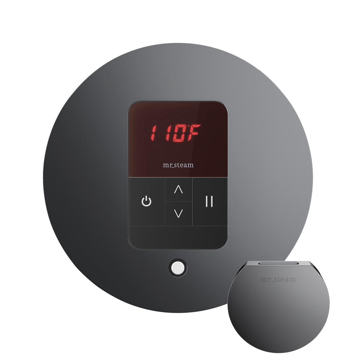 Mr. Steam iTempo Round Steam Shower Control and Steamhead Mr. Steam