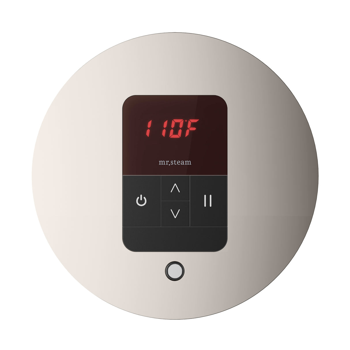 Mr. Steam iTempo Round Steam Shower Control and Steamhead Mr. Steam