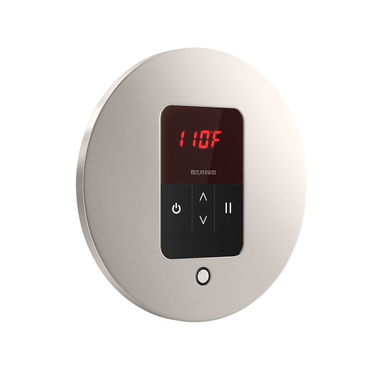 Mr. Steam iTempo Round Steam Shower Control and Steamhead Mr. Steam