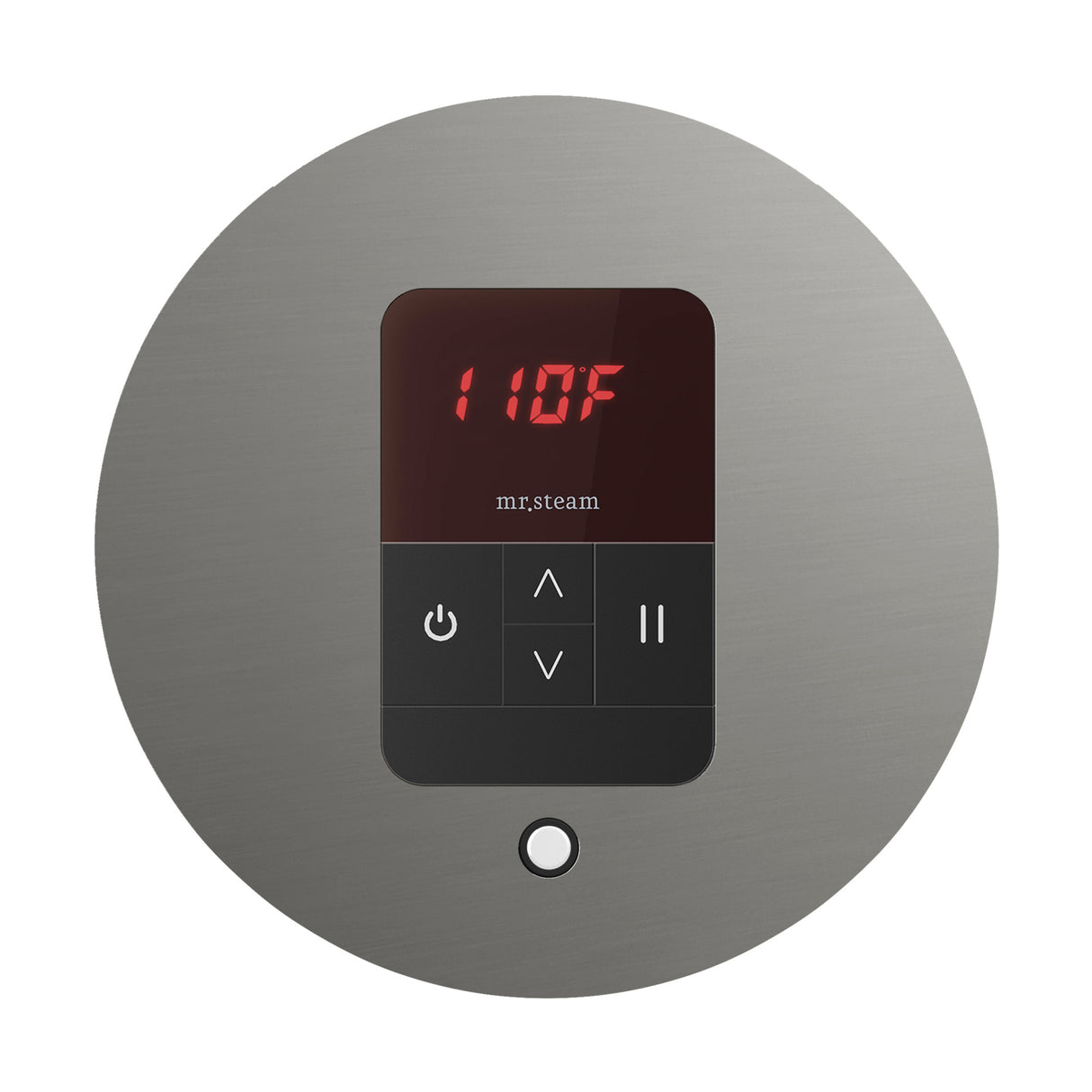 Mr. Steam iTempo Round Steam Shower Control and Steamhead Mr. Steam