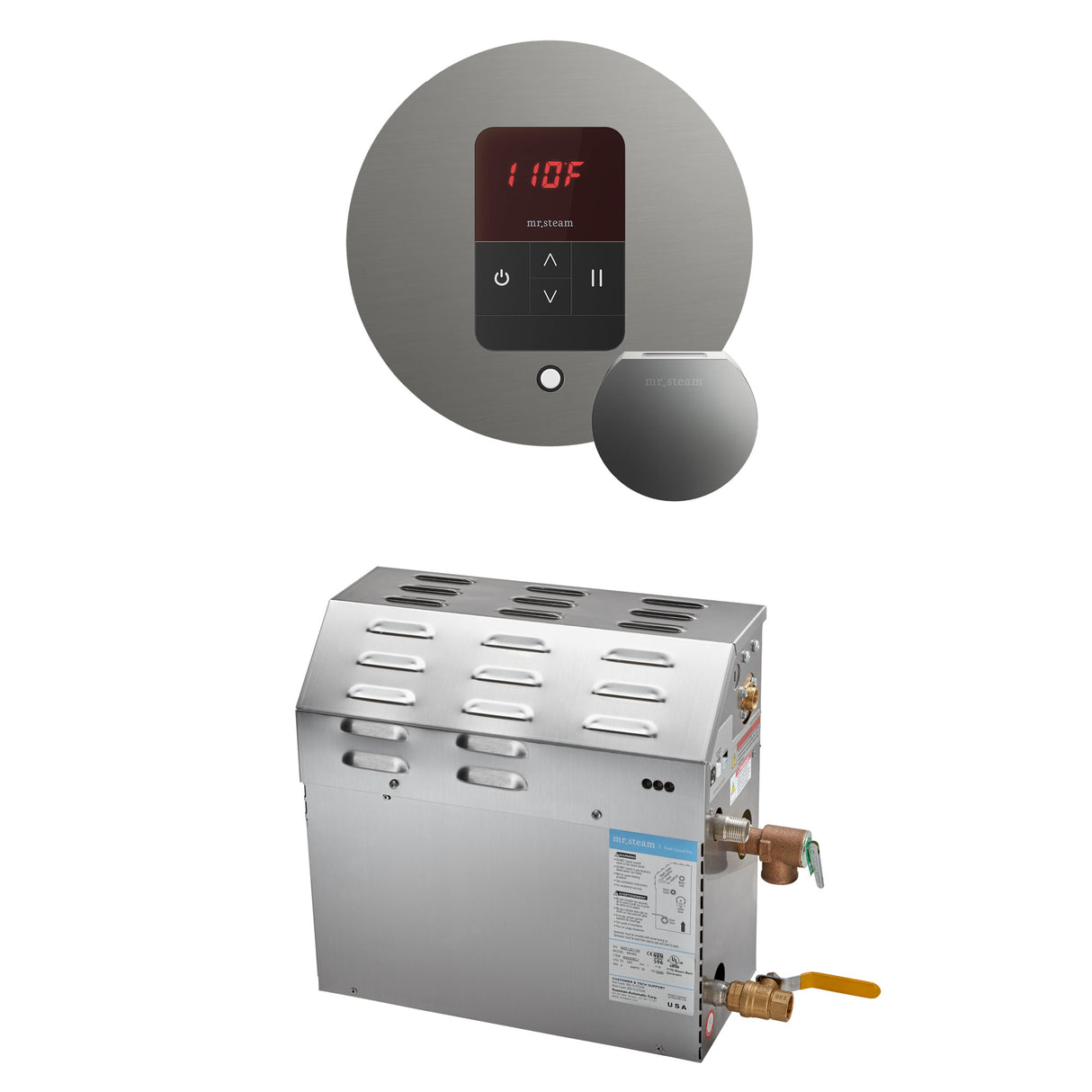 Mr. Steam MS Steam Shower Generator Package with Round iTempo Control Mr. Steam