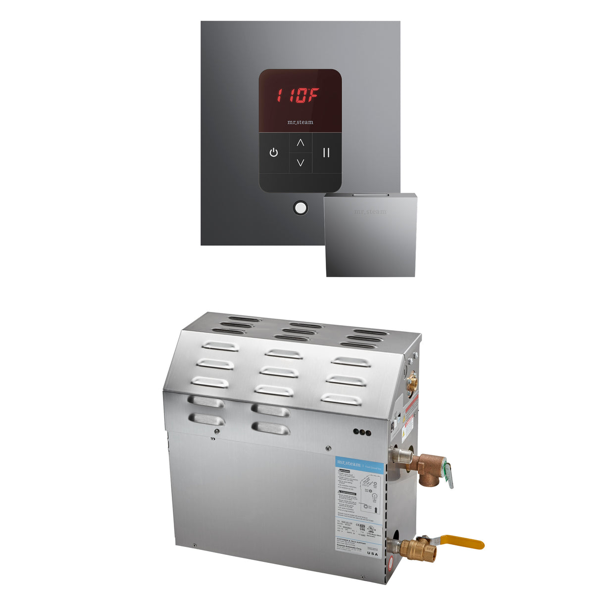 Mr. Steam MS Steam Shower Generator Package with Square iTempo Control Mr. Steam