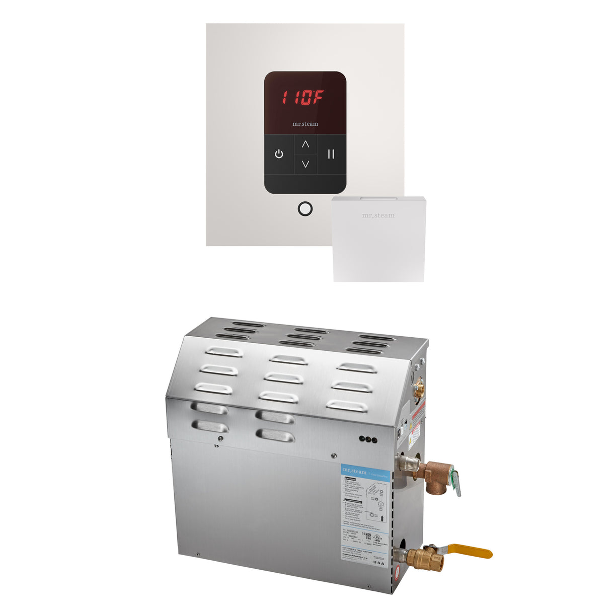 Mr. Steam MS Steam Shower Generator Package with Square iTempo Control Mr. Steam