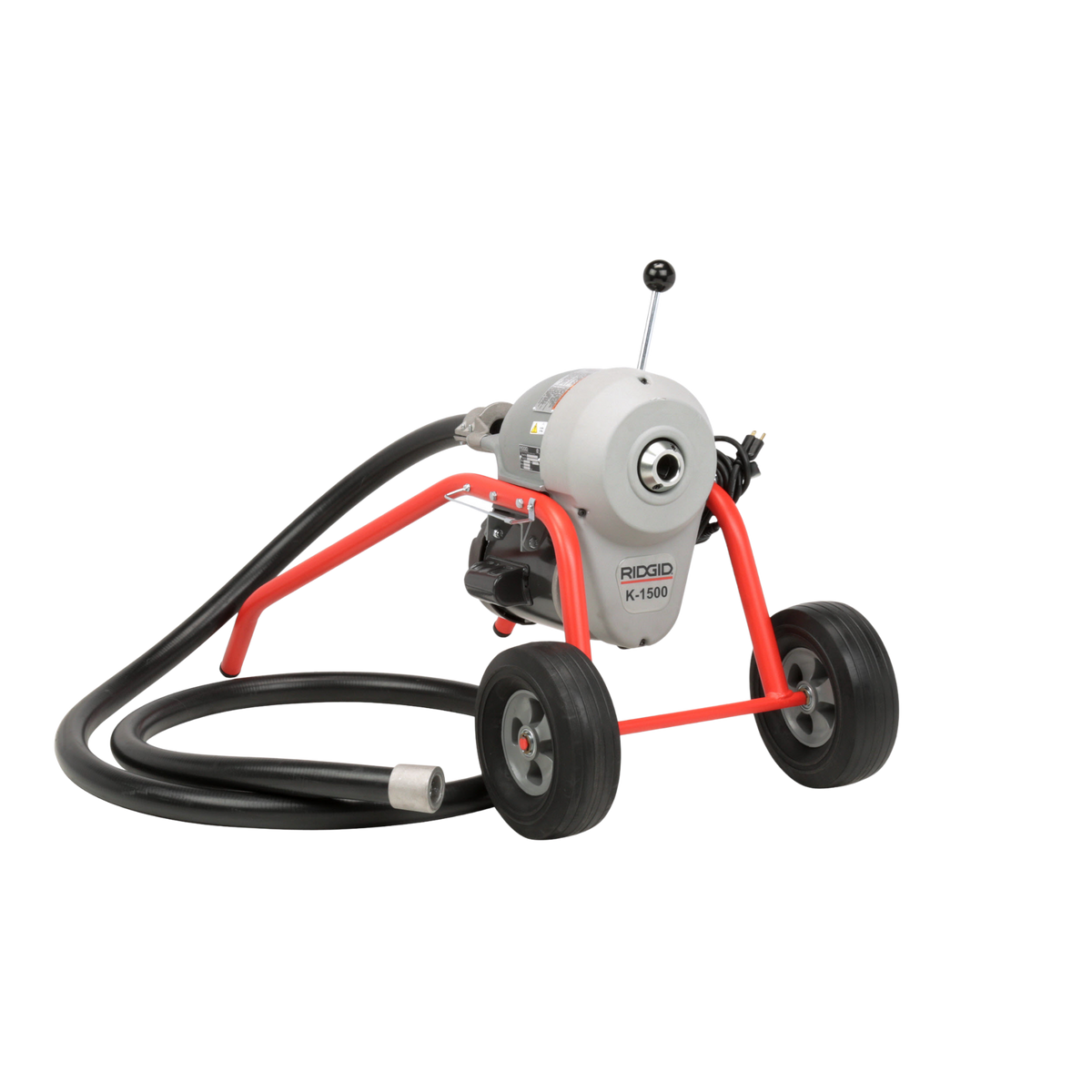 RIDGID 43507 K-1500SP-B Sectional 120V-60Hz Machine with A-1 Operator’s Mitt and A-12 Pin Key, Plus: A-34-12 Rear Guide Hose RIDGID