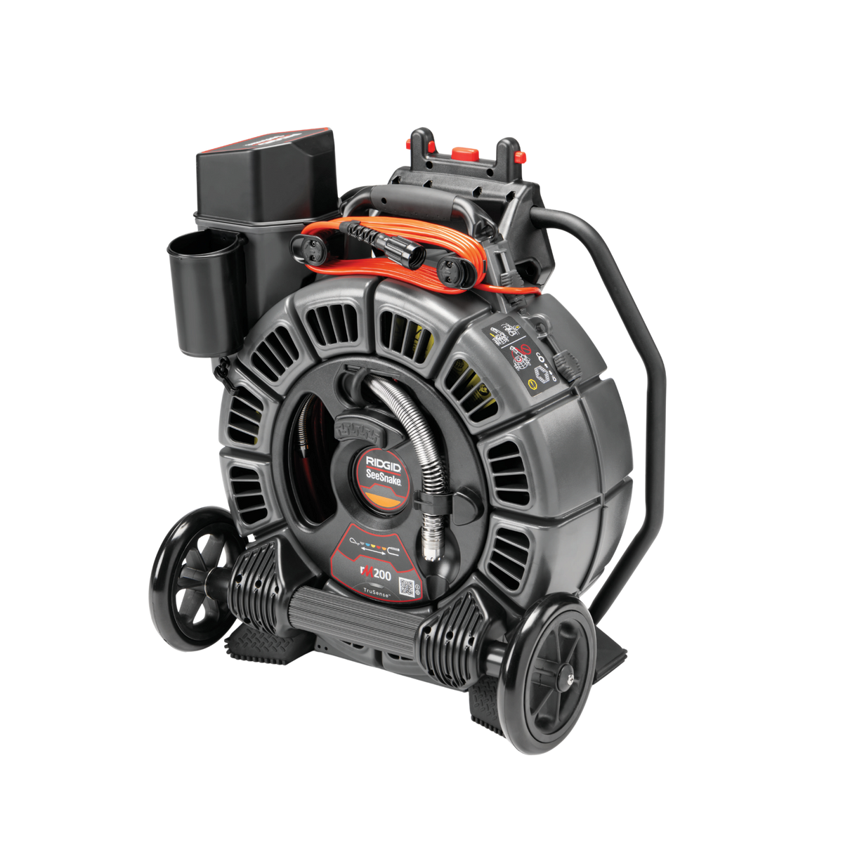 RIDGID 63663 SeeSnake rM200B Reel (165'/50m) with Self-Leveling Camera Powered with TruSense RIDGID