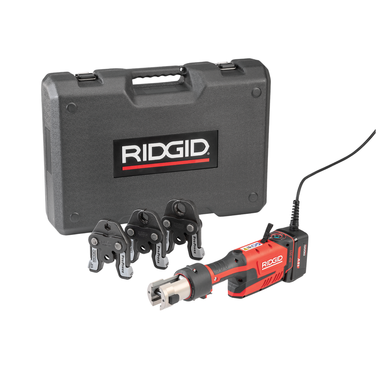 RIDGID 67198 RP 351 Press Tool with Corded Kit & ProPress Jaws (1/2"-1") RIDGID
