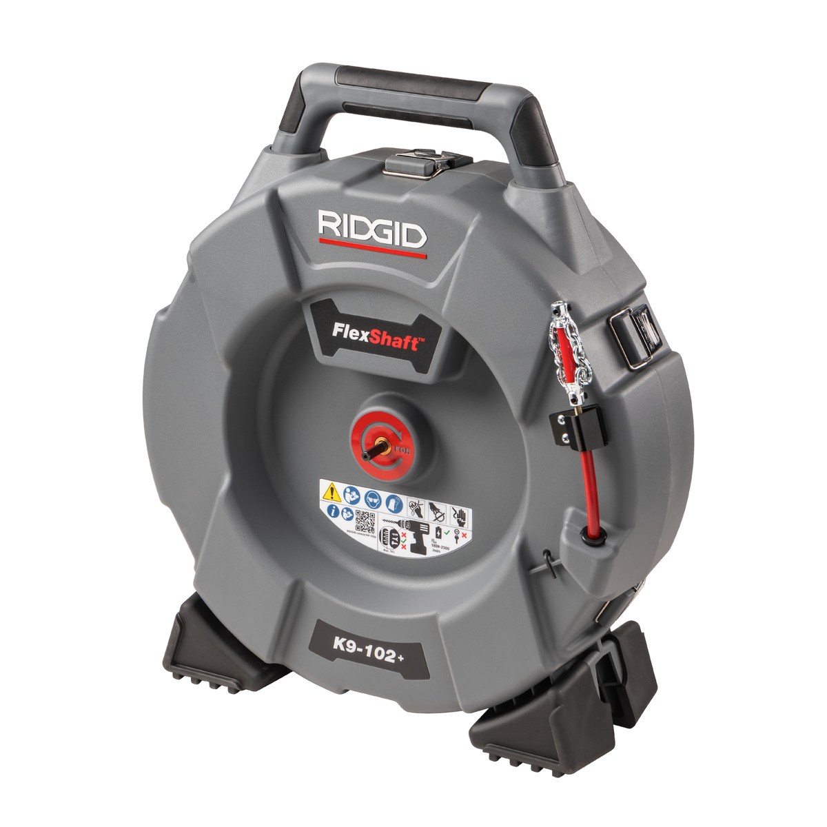 RIDGID 76193 FlexShaft, K9-102+ for 1 1/4-2" (32 - 50 mm) Pipes; Includes: 50' (15,2 m) 1/4" (6 mm) cable and kit RIDGID