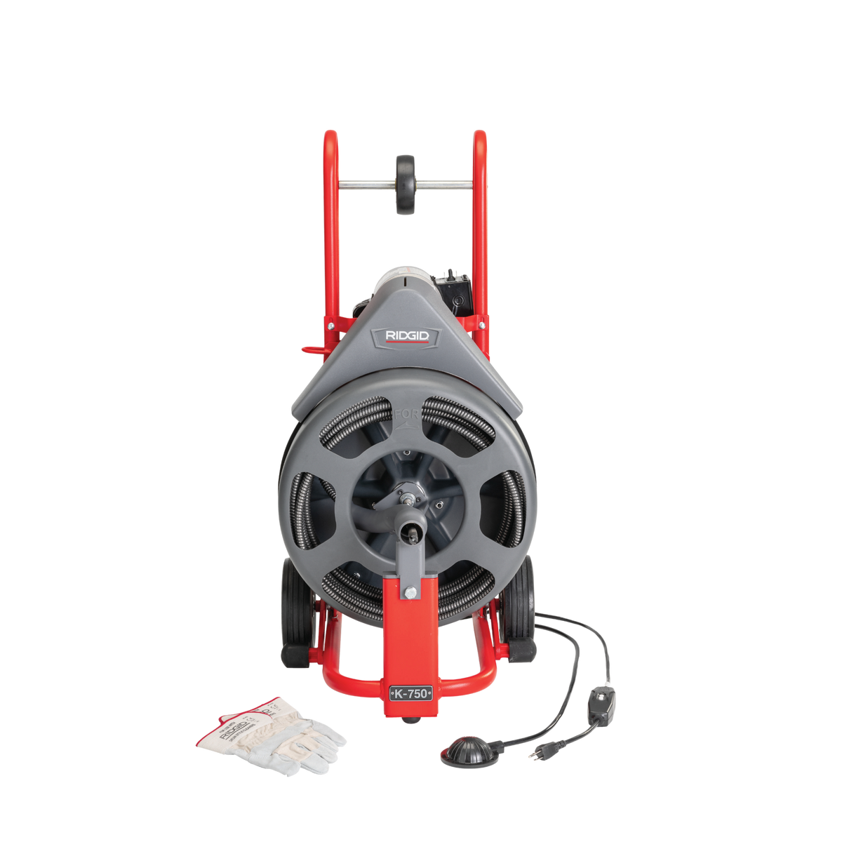 RIDGID 83557 K-750R Drain Cleaner with 5/8"x100 IW Drain Cable RIDGID