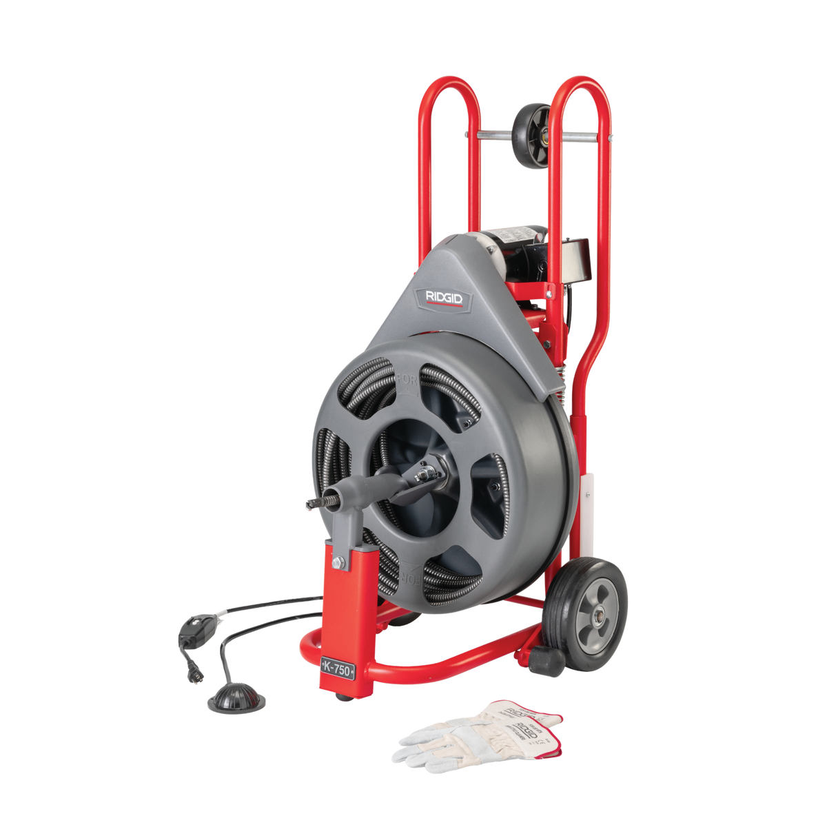 RIDGID 83557 K-750R Drain Cleaner with 5/8"x100 IW Drain Cable RIDGID