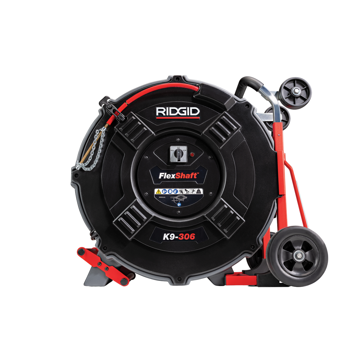 RIDGID 66593 FlexShaft K9-306 NA 3"-6" (75 mm - 150 mm) Pipes Includes: 3/8" by 125' (10 mm x 38 m) cable and kit RIDGID