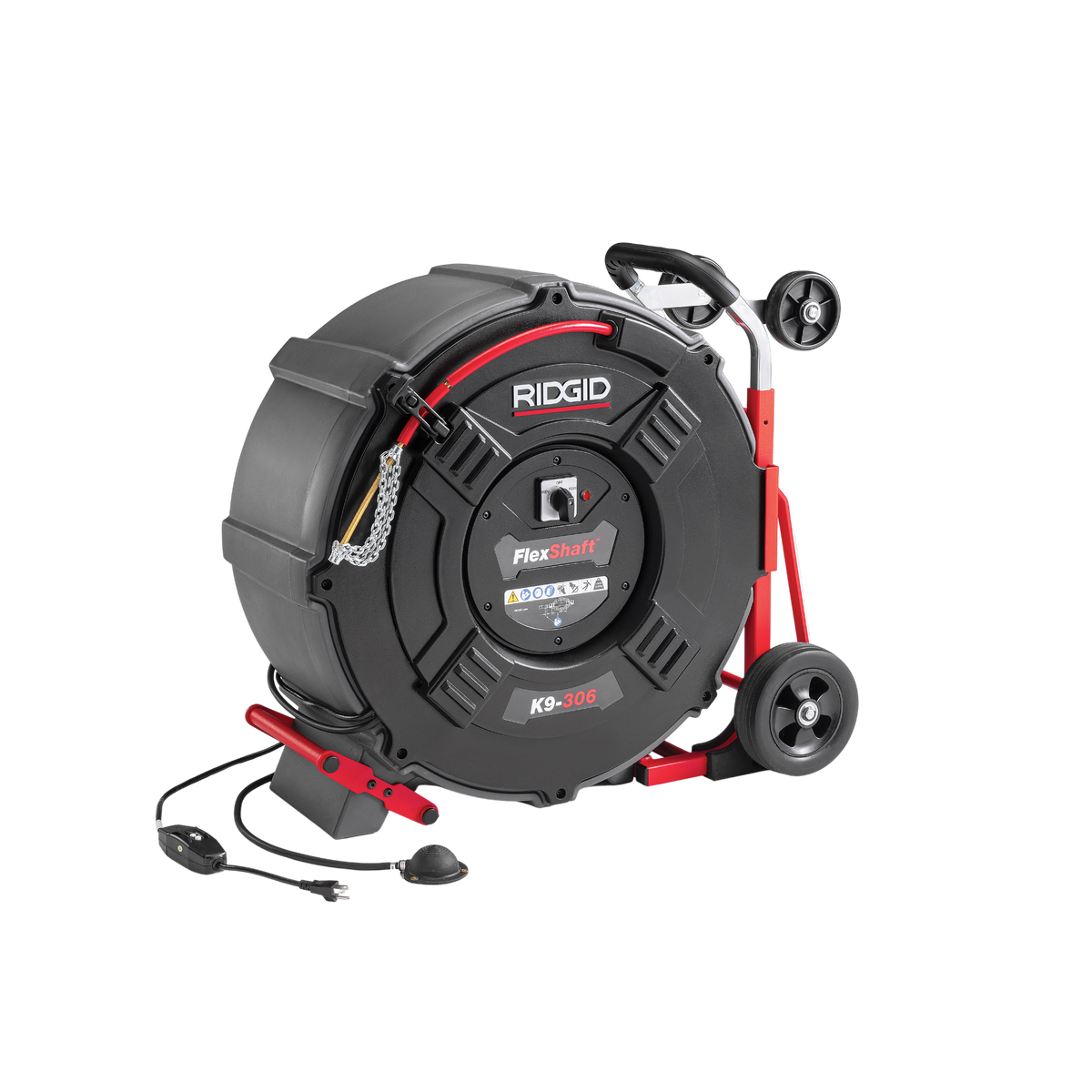 RIDGID 66593 FlexShaft K9-306 NA 3"-6" (75 mm - 150 mm) Pipes Includes: 3/8" by 125' (10 mm x 38 m) cable and kit RIDGID