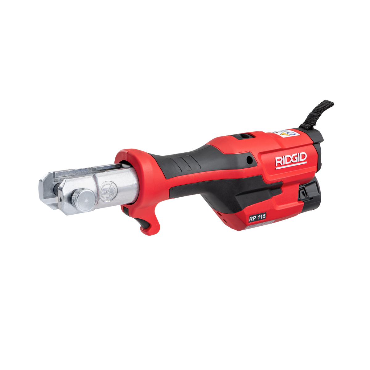 RIDGID 72543 RP 115 Mini Press Tool with Battery Kit & PureFlow Jaws (1/2”–3/4”) RIDGID