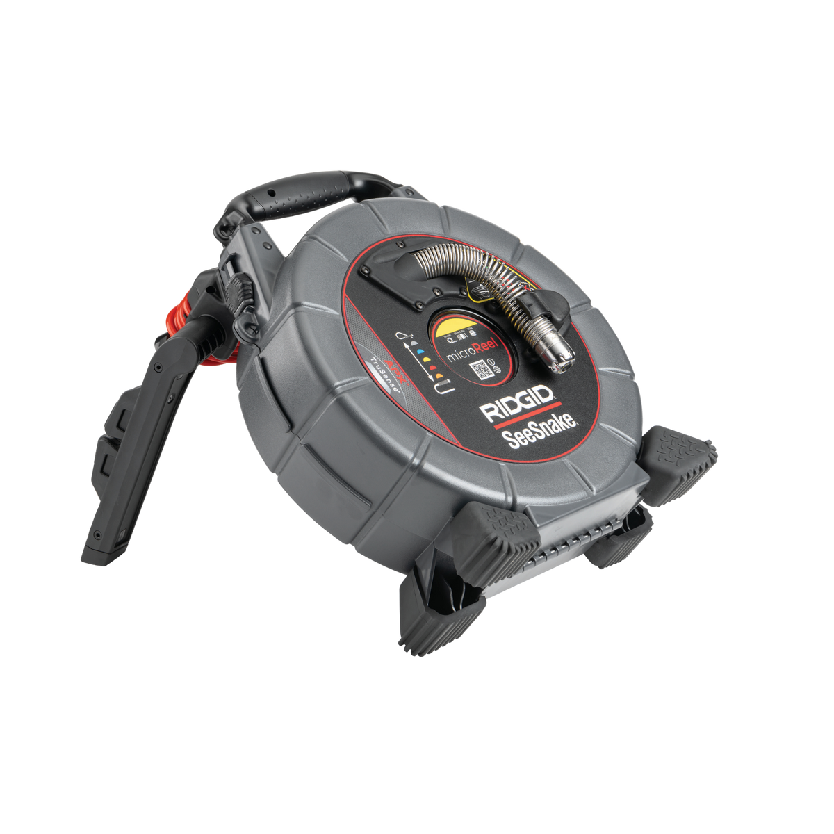 RIDGID SeeSnake microReel APX with TruSense Diagnostic Inspection Camera Kickstand Right